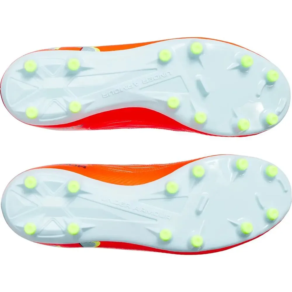 Under Armour Magnetico Elite 4 FG Mens Soccer Cleats Size 10.5 Orange/Yellow New